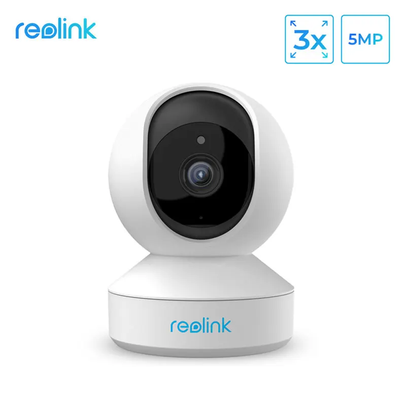 Reolink домашняя камера безопасности 5MP PTZ 2,4G/5G WiFi 2-way аудио слот карты Micro SD внутренняя ip-камера E1 Zoom