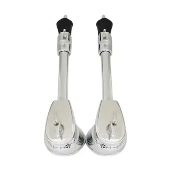 

One Pair 2 pcs Professional Drum Leg Bass Drum Spurs Legs with Skid-resistant Rubber Feet Percussion Instrument Accessories