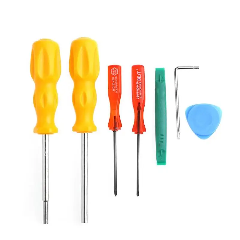

7 in 1 Screwdriver Spudger Pry Opening Tool Disassemble Tools for Nintend Switch Game Console Repairing Tool Set Kit