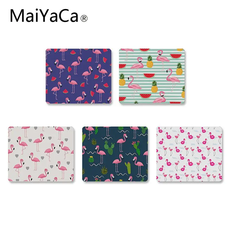 Резиновый коврик для мыши MaiYaCa в виде фламинго с ломтиками арбуза Офисная мышь