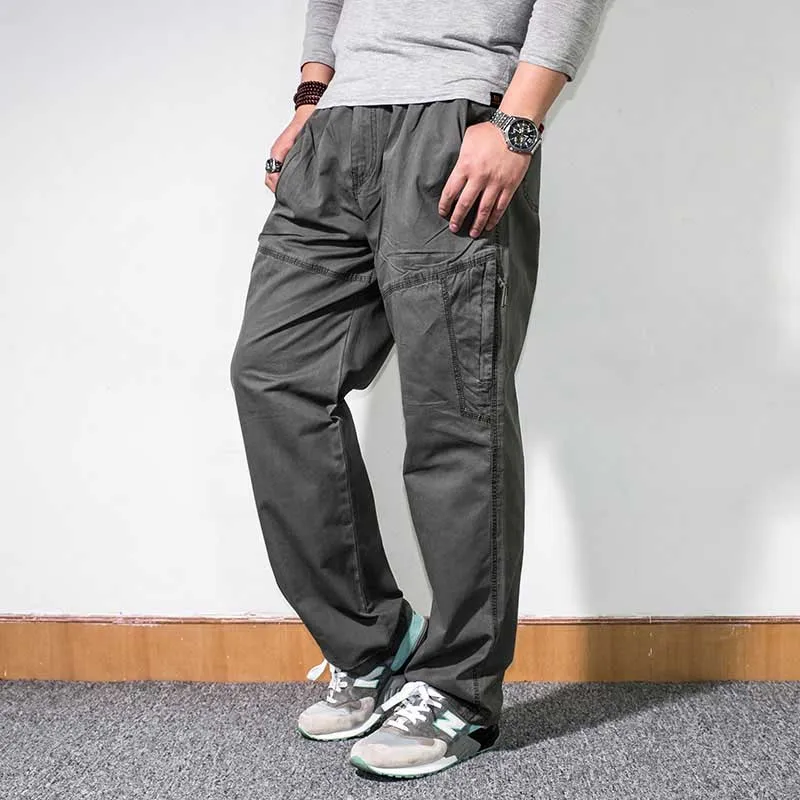2012 Thin Army Green Tide модные мужские брюки-карго Свободные мешковатые брюки с эластичным поясом с боковой молнией и карманами повседневные брюки размера плюс для бега весна осень лето - Цвет: 2012 Thin Army Green