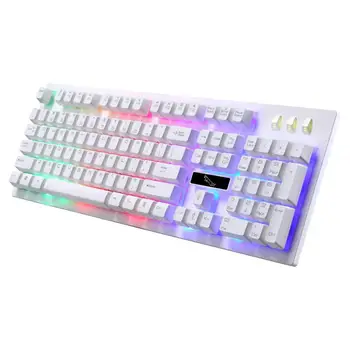 

Gaming keyboard Colorful LED Illuminated Backlit USB Wired PC Rainbow Anti-skid and waterproof design Gaming Keyboard Mouse Set