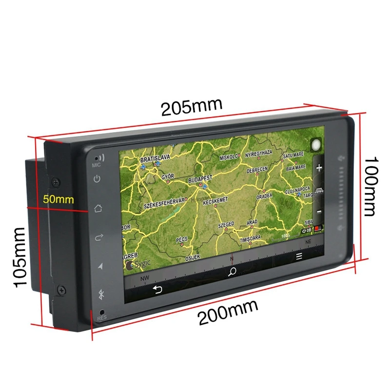 2 Din 7 дюймов Android 8,1 автомобильный стерео радио мультимедийный плеер 1G+ 16G gps навигационный плеер для Toyota