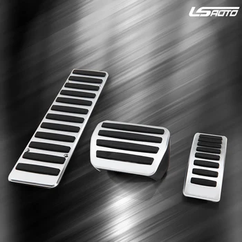 

LS AUTO Car Pedal covers Pedal PADS for Volkswagen Golf GTI R(2014-2017) and Passat(2016-2017) Auto