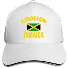 Мужская Женская Бейсболка kingston с флагом Ямайки, простая регулируемая бейсболка