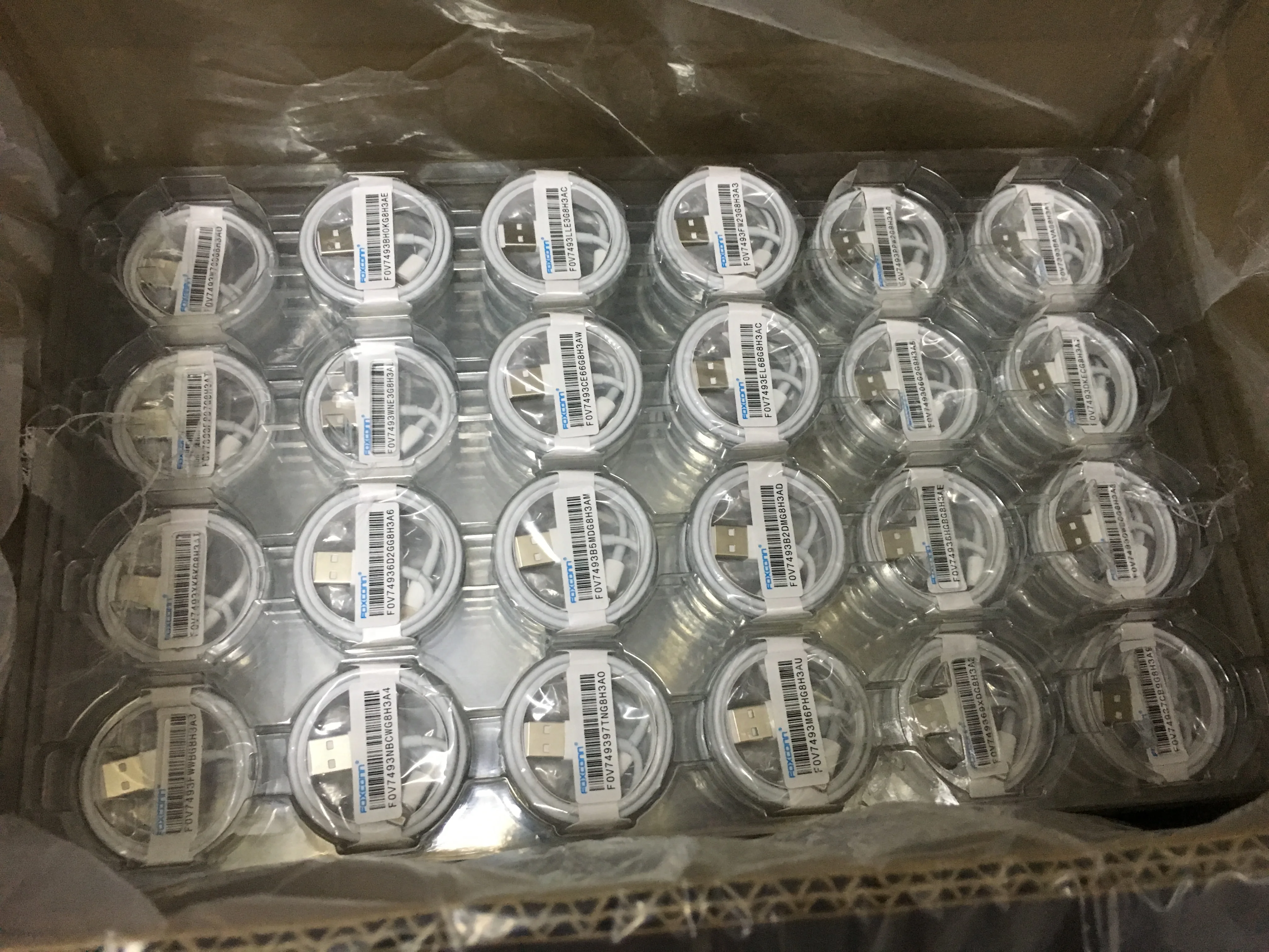

100pcs,1m/3ft with iron Sync Data USB charging Cable with fox bags for iPhone 11 pro max XS XR x 8 7 6s 6 plus with retail box