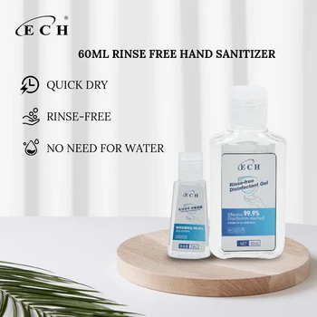 

ECH 29ml + 60ml hand gel portable Rinse-free quick drying cleaning hand sanitizer anti-bacteria kill germs