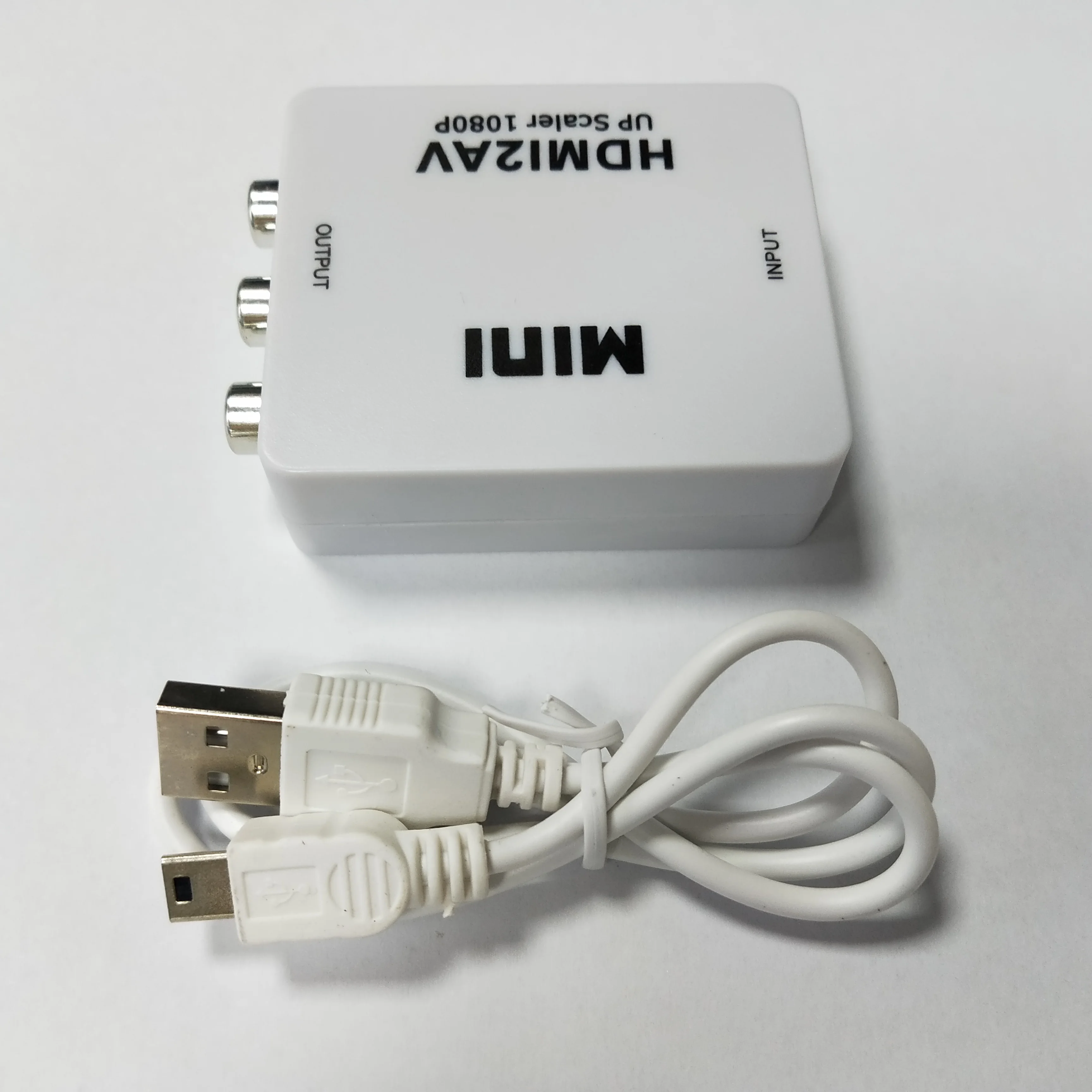 10 шт. мини HDMI 1080P к VGA к RCA AV композитный конвертер Кабель VGA2AV/CVBS адаптер