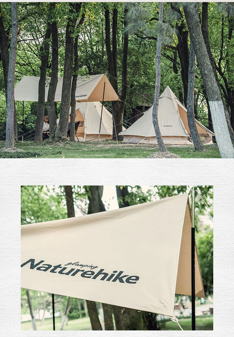 Naturehike-Outdoor Ultra Light Camping Cotton Cloth Canopy