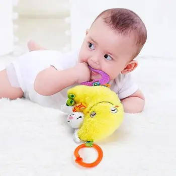 

Animals Plush Appease Cute Toys Baby Teether Developmental Rattles Gums Labels Gnawing Bite Relieve Teething Discomfort