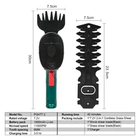 7.2V Pruning Shears 2in1 Cordless Grass Hedge Trimmer Battery Rechargeable Shear Hedger PGHT7.2 Cordless Garden Tool POSENPRO 2