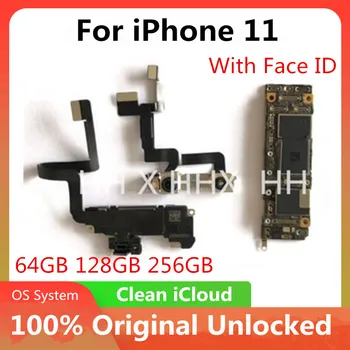 

Motherboard For iPhone 11 Without / With Face ID Unlocked No iCloud Original Motherboard With IOS System Update logic board MB