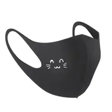 Для женщин и мужчин моющаяся маска для рта с рисунком из мультфильма Пылезащитная хлопковая половинная маска для лица 24BC