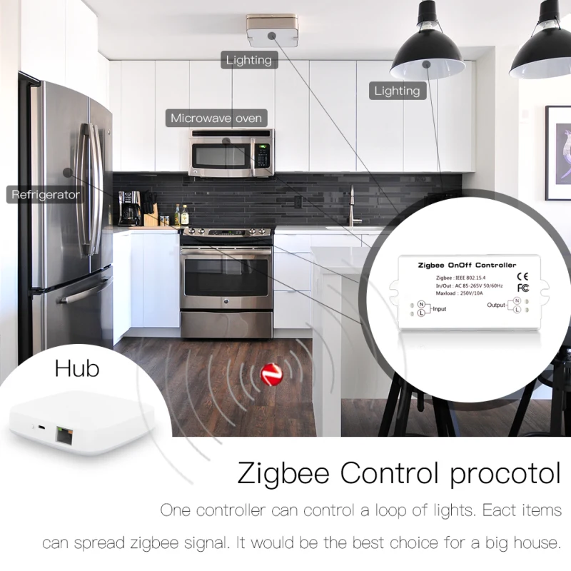 ZIGBEE Wifi модуль Смарт-переключателя, базовое управление, таймер, светильник, переключатель голосового управления, умный дом, работа с Amazon Alexa Google