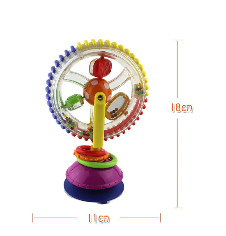 HOT SELL Colorful Rotating Ferris Wheel Baby Rattle Toys Graphic Cognition Early Educational Toy for Baby 3