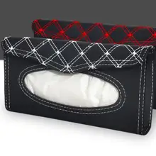 Кожаный Автомобильный солнцезащитный козырек коробка для салфеток автоматический насос Кассетный аксессуары держатель креативные съемные наклейки коробка для салфеток органайзер для автомобиля