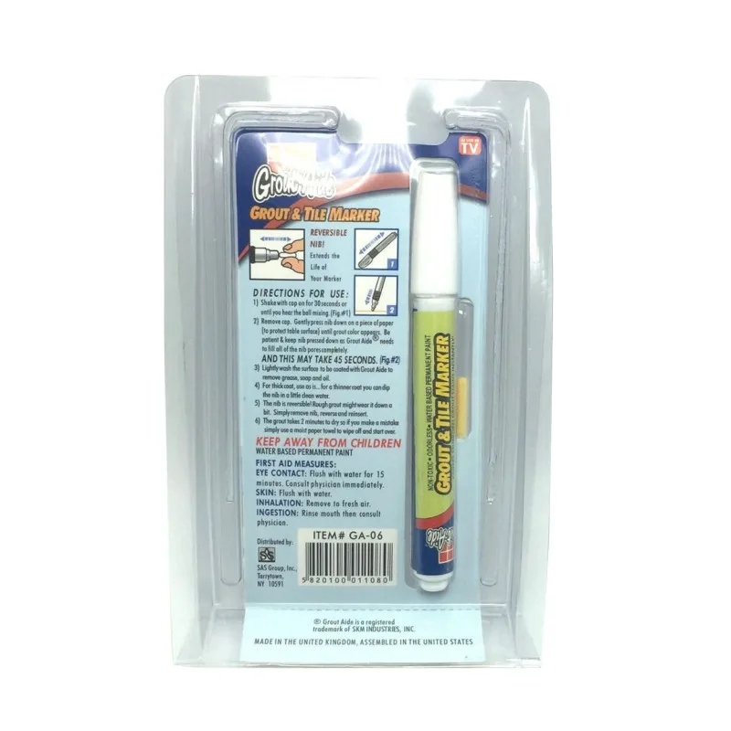 Non-toxic Grout Aide Repair Tile Marker Water-resistant Odorless Ceramic Tile Repairing Pen with Reversible Nib Drop Shipping