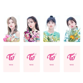 

KPOP TWICE Double-Sided Round Corner Small Card Film Album Photo Card Collection Photocard Lomo Cards Postcard Self Made Photo