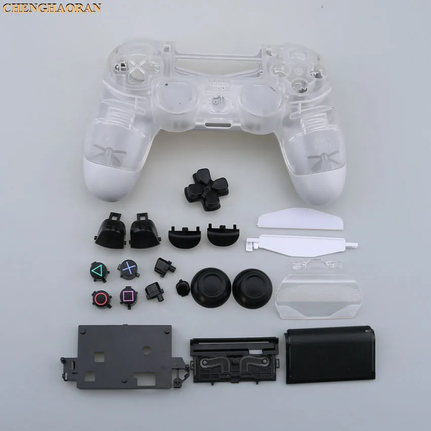 1SET Buttons kit Screwdriver Screws Plastic Matte Front Back Hard Upper Housing Shell Case for Sony PS4 Pro Controller JDS-040 - Цвет: L