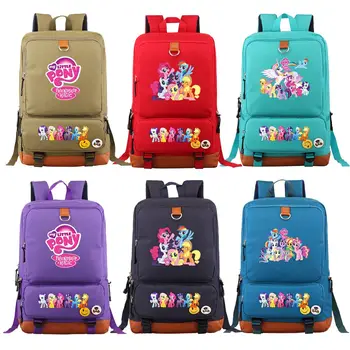 

Fashion Cartoon Cutie My Little Pony Boy Girl Book School Bag Women Bagpack Teenagers Schoolbags Men Student Backpack