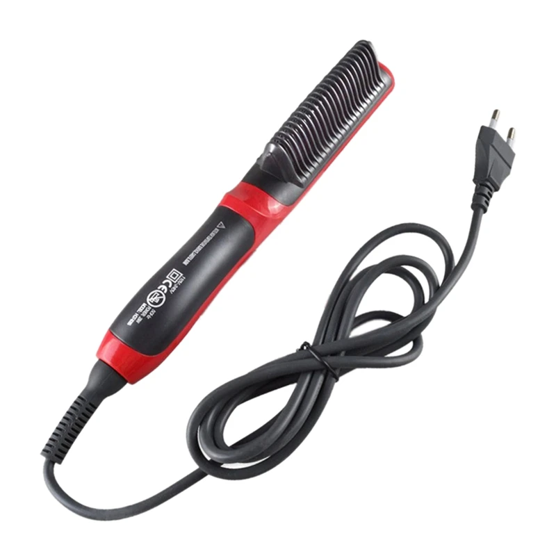 

Lcd Heating Ceramic Straight Hair Brush Multi-Function Modeling Comb Beard Comb Electric Comb Straight Hair Tools Eu Plug