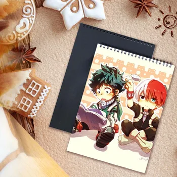 

A4 Anime My Hero Academia Watercolor Paper Sketch Book Portable Sketchbook Graffiti Sketch Hand Painting Notebook