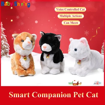

Baby Shining Electric Plush Toy Intelligent Voice-controlled Cat >3 Years Simulation Plush Toy Action-rich Interactive Donkey