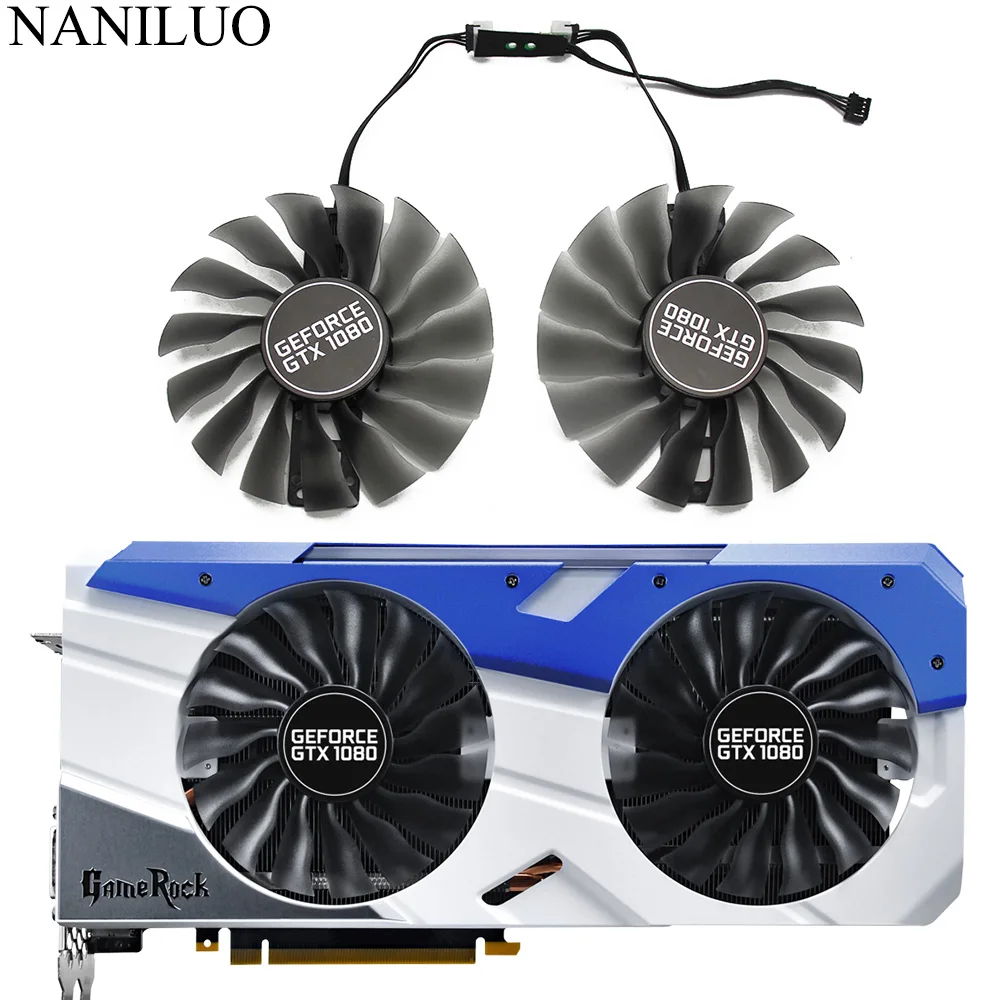 95 мм GTX 1080 вентилятор охлаждения для Palit EMTek GTX1080 GameRock Премиум выпуска видеокарты