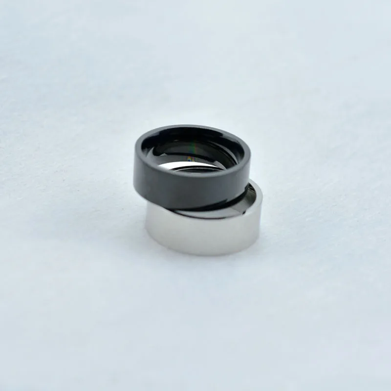 8mm Wide Stainless Steel Couple Rings for Men and Women Party Jewelry
