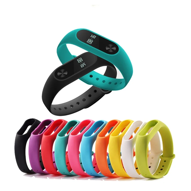 Watch Strap Band Male Rubber Wrist WristBand Bracelet Replacement For XIAOMI MI Belt 2 Miband Nato Watches | Наручные часы