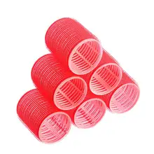 6 шт., бигуди с большим самозахватом для волос любого размера, бигуди для самостоятельной сборки, профессиональные зажимы для парикмахерских салонов, щипцы для завивки волос, Спиральные бигуди