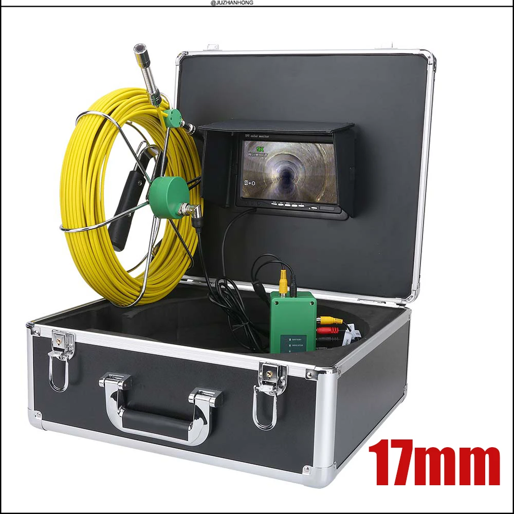 1000-17mm pipe inspection system camera