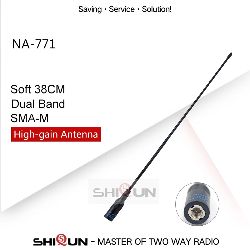 1 SMA-Male Антенна NAGOYA NA-771 двухполосный Baofeng антенна VHF/УВЧ SMA-Female со SMA Мужской Для Портативная радиостанция Baofeng UV-5R UV-82 BF-888S H-777 УФ 5RA - Цвет: 1 SMA-Male