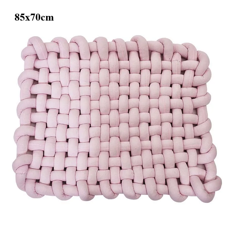 pink 85x70cm Мягкая подушка для пола в скандинавском стиле с узелком, коврик для детской комнаты, домашний декор, подушки, подушки для сиденья, игрушки для новорожденных, реквизит для фотосессии - Цвет: pink 85x70cm