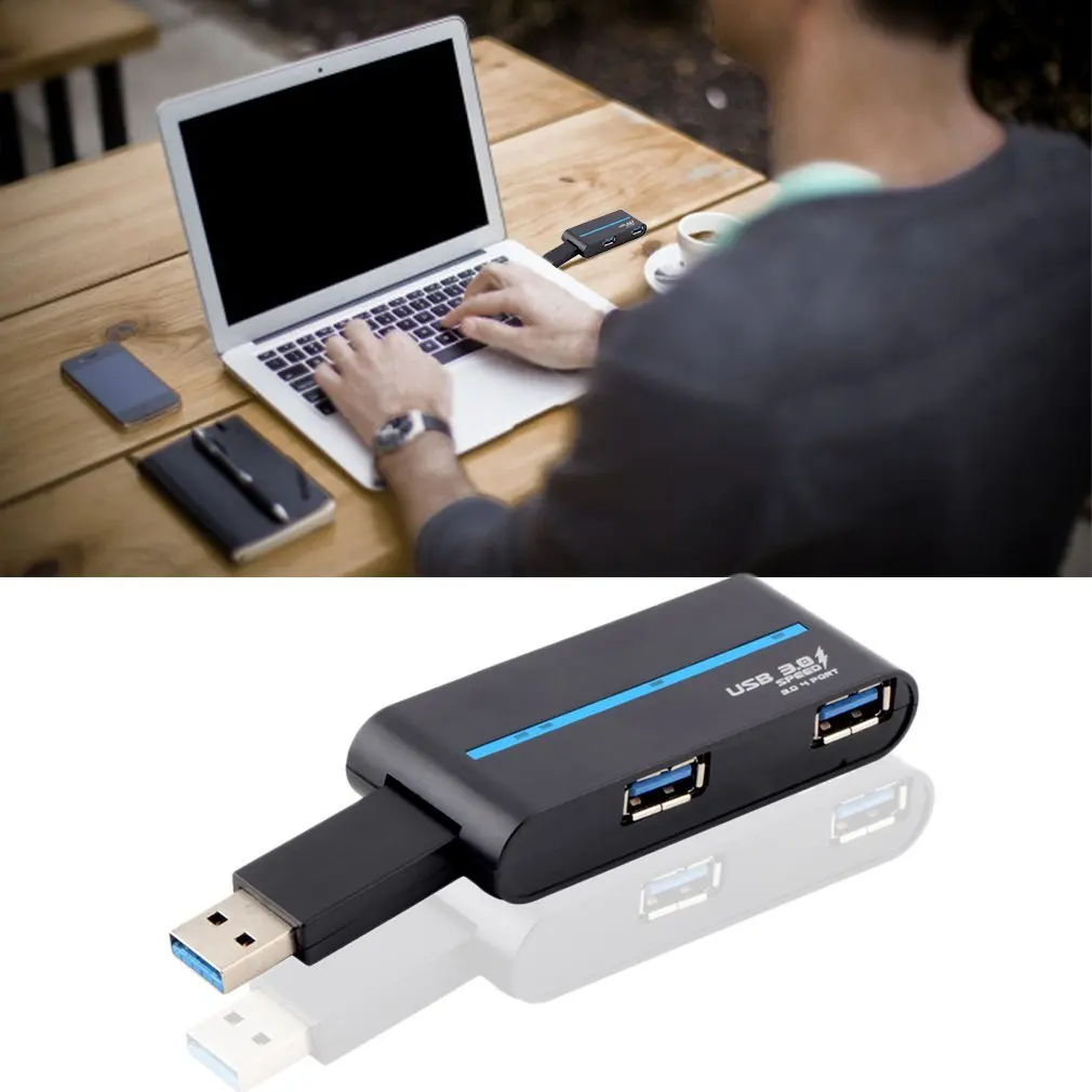 1 шт.,, USB 3,0, 4 порта, 1(вход)/4(выход), высокоскоростной концентратор питания для Mac Book, настольного ноутбука, ПК, умное устройство, Лидер продаж по всему миру