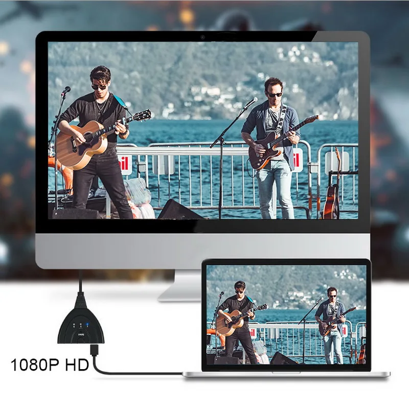 DIDIHOU Mini 3 порта Переходник HDMI разветвитель Кабель 3x1 переключатель сплиттер Поддержка Ultra HD 1080P для dvd-плеера HDTV Xbox