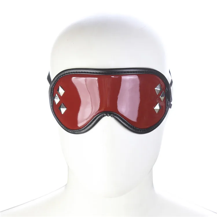 

Wholesale Adult Products Sexy Eye Patch Red Spiked Export Bound Mask Couples Health Products Elasticity Props