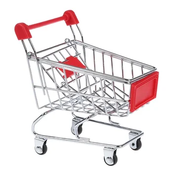 

Mini Supermarket trolley Pen Holder Children's Toys (Red)