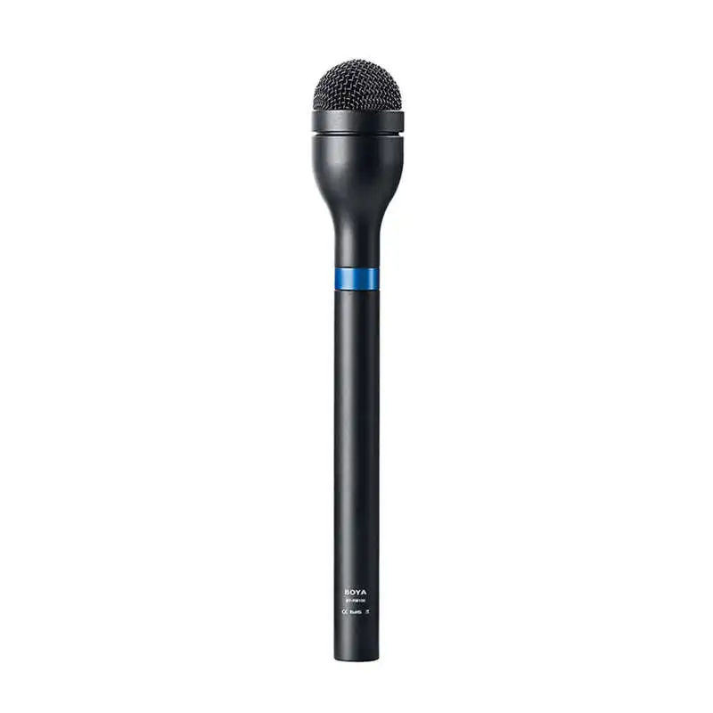 

BOYA By-Hm100 Wireless Handheld Microphone Omni-Directional Dynamic Microphone Xlr Long Handle Aluminum Body For Eng/ Interviews