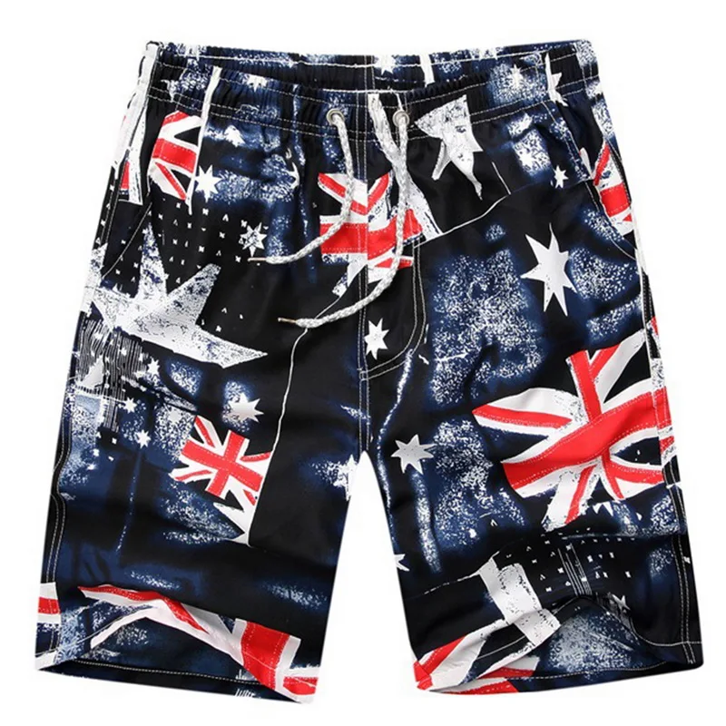 4XL Summer Beach Men Shorts with Pocket Straight Male Casual Drawstring Short Men Plus Size Nylon Loose bermuda masculina