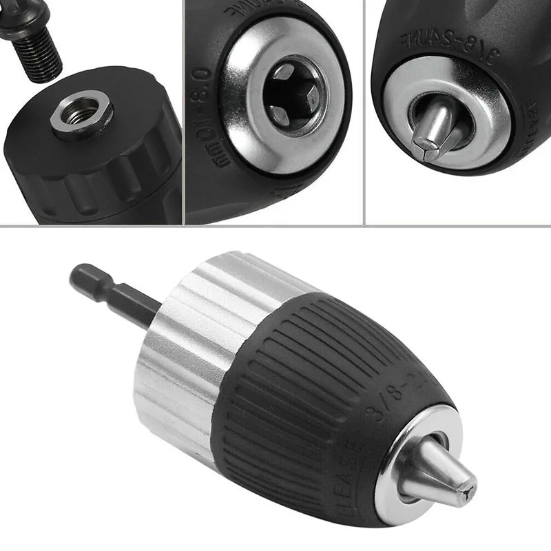 

Shaft Drill Chuck Accessories 1pc 1.5-13mm Hex shank Converter Adapter