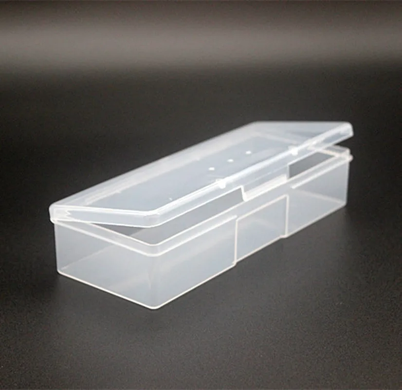 

Plastic Transparent Nail Manicure Storage Box Nail Tools Organizer Case Dotting Drawing Pens Buffer Grinding Files Container Box