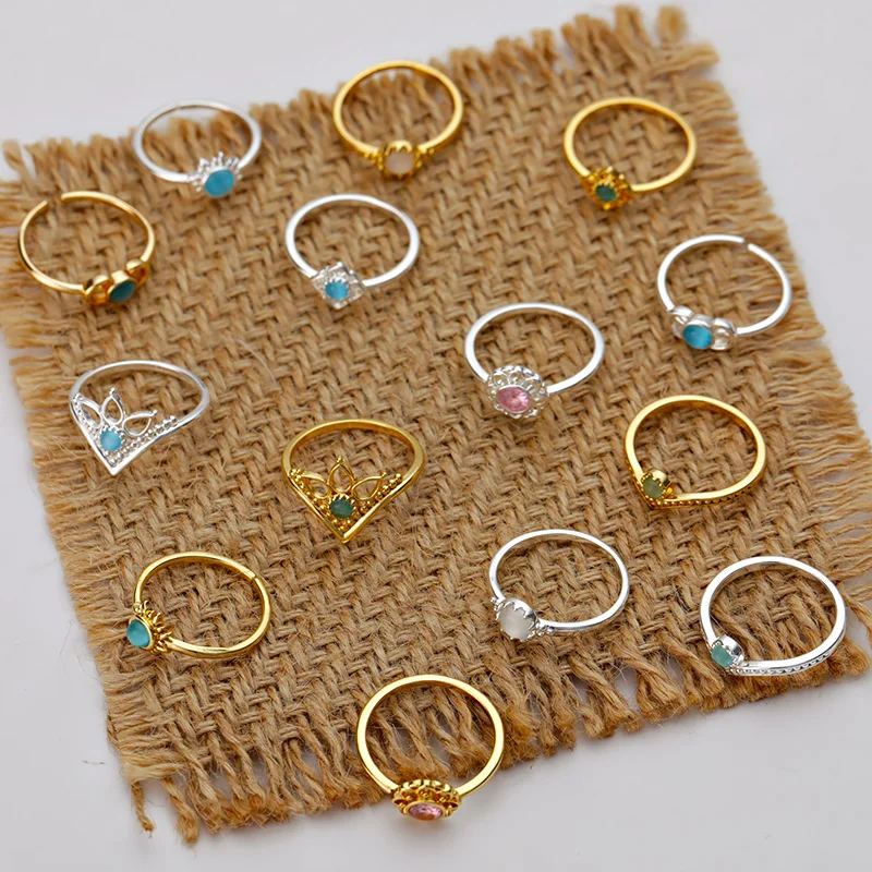Stainless Steel Opal Finger Rings For Women