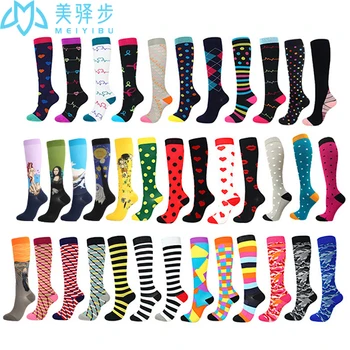 

1000 PAIRS Running Men Women Socks Sports Compression Socks Support Nylon Unisex Outdoor Racing Long Pressure Stockings High
