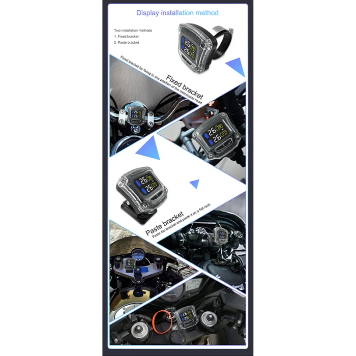 Система контроля давления в шинах мотоцикла TPMS с 2 датчиками для мотоцикла NJ88