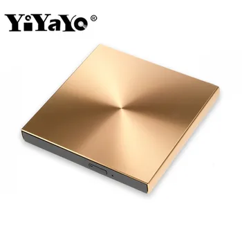 

YiYaYo USB 3.0 Aluminum Alloy External DVD Burner CD Player Slim Portatil Optical Drive For MacBook Laptop/Windows Notebook