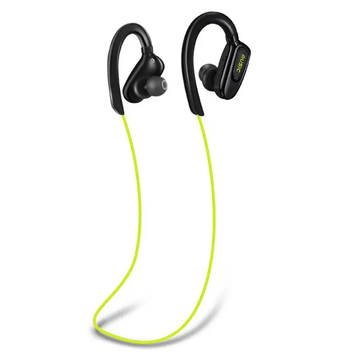 Bluetooth Earphone S5 4.1 Sport Running In-Ear Wireless Earphones Headset with Mic Waterproof Stereo For xiaomi iPhone Mobile - Цвет: Зеленый