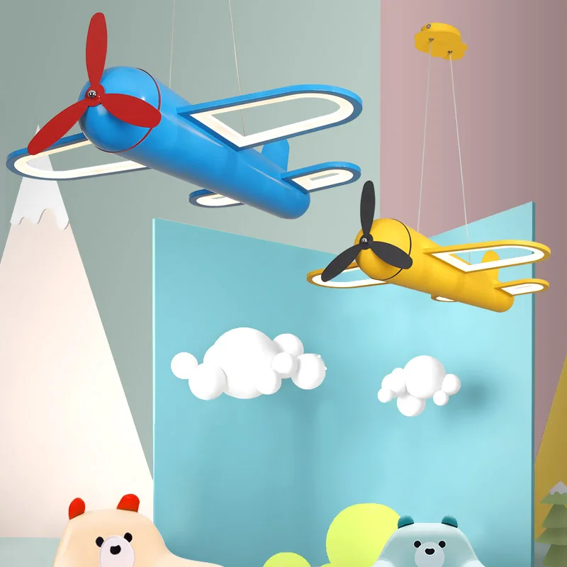 

New Design aircraft lamp Creative led Chandelier For Children's room baby Bedroom modern chandelier Home Decoration hanging lamp