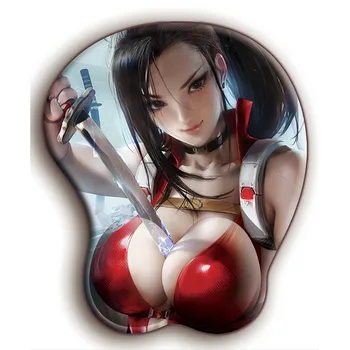 

FFFAS 3D Mouse Pad Mat Elf Wrist Rest Breast Oppai Girl Gaming Mousepad for Computer Laptop Keyboard Mouse Wholesale