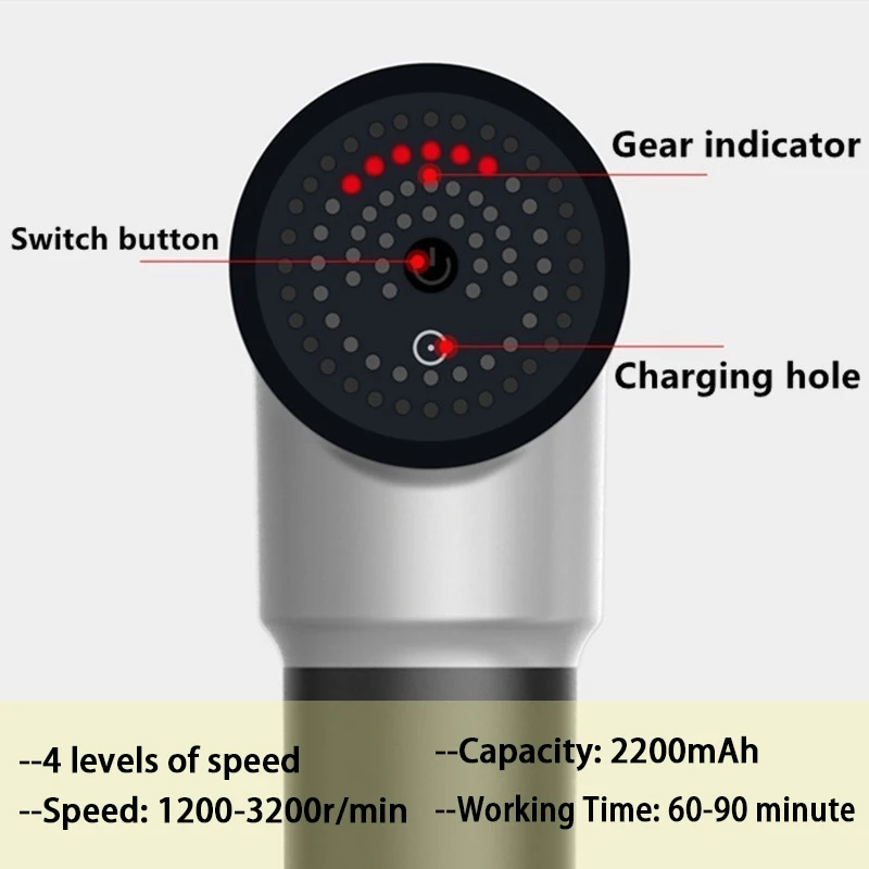 Lifetime Warranty Muscle Massage Gun Body Massager Therapy Massager Exercising Muscle Pain Relief Body Relaxation Massage Health